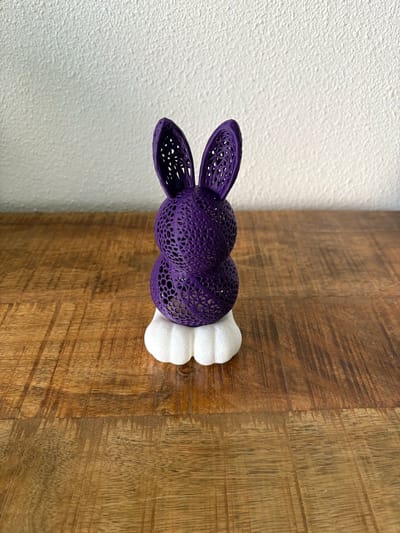 Waxinelichthouder Konijn – Pasen – Paars - 3D geprint - 3DPrintingArtist