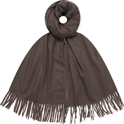 Lange Warme Sjaal - Effen - Bruin - 180 x 75 cm (823324#)