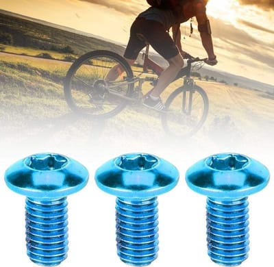 12 Stuks Disc Brake Rotor Schroeven voor Mountainbike en Racefiets - T25 Hoofd, Blauw, Duurzaam en Lichtgewicht