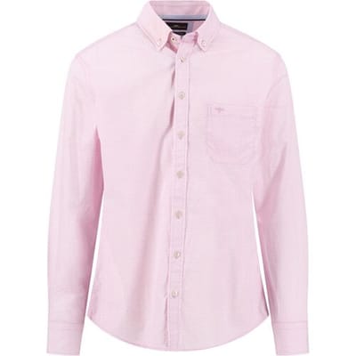 Fynch-Hatton Overhemd Subtle Geometric Pattern Magnolia / male