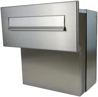Muurdoorvoer brievenbus - Postkast door muur - Post veilig ontvangen - Variabele diepte 19-27 cm - DIN EN 13724