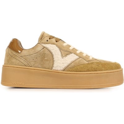 Sneakers Victoria Turin Daim Effet Mouton