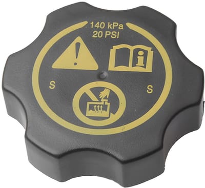 NTH products- Koelvloeistofdeksel Universeel - Kunststof Afdekking - Auto Koelsysteem - Zwart/Geel - Waterdicht - Duurzaam PP Materiaal - Koelvloeistoftankdeksel