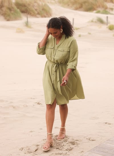 YEST CURVE Lieselotte One pieces - Botanic Green - maat 2(50)