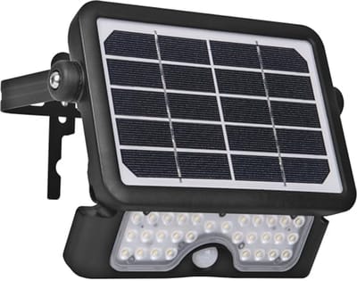 Zonneschijnwerper met PIR-bewegingsmelder - 5 Watt LED, IP65, Buitenverlichting