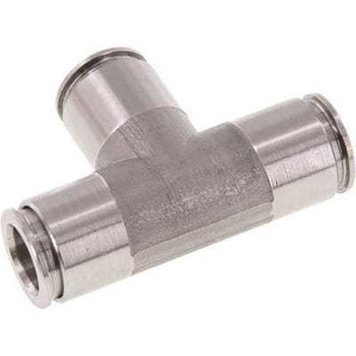 10mm T-koppeling RVS Insteekfitting FKM