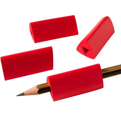 Triangle Grip - Penverdikker - Rood - Ergonomische Schrijfondersteuning