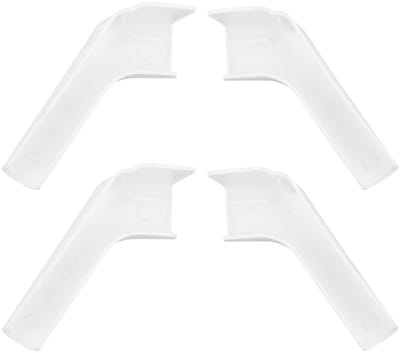 Dailygoods- Gootuitloop 4 Stuks - RV Gootuitlopen met Verlengstuk - Directe Afvoer van Regenwater - Kunststof - 13 x 5 x 4 cm - Afvoerbuis
