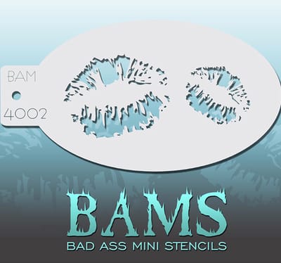Schmink Sjabloon BadAss 4002 Kiss