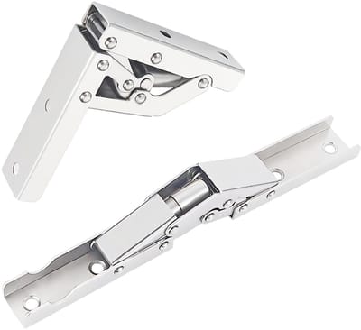 Dailygoody - 2Pcs Vouwscharnieren 90° voor Kasten - Verborgen