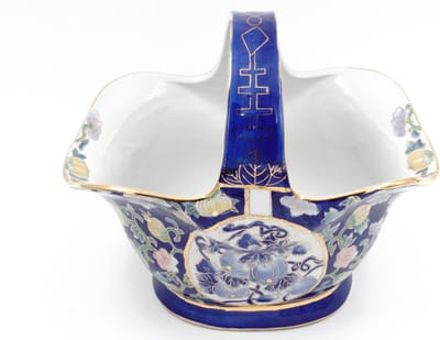 Woondecoratie / Chinese Woondecoratie – Porselein – Blauw – Mandvormig