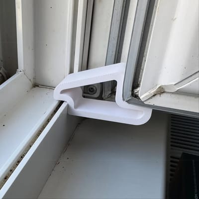 1 stuks Deur Raam Stopper | Stevig Plastic Anti-Botsing Bumper Eenvoudig te Installeren voor Terrasdeuren, Slaapkamer Essentieel | Huis Veiligheid Cadeau wit