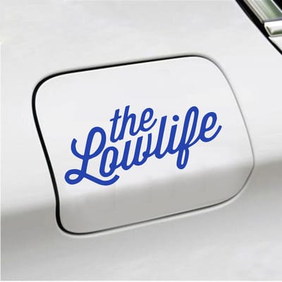 Bumpersticker - The Lowlife - 6,7 X 14,8 - Blauw