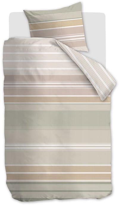 Ariadne at Home Mellow dekbedovertrek - Eenpersoons - 140 x 200/220 cm - Terra
