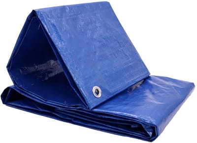 Dailygoods- Afdekzeil robuust - Waterdicht - UV-bestendig - Dekzeil 4 x 5 m - Bescherming voertuigen - Bouwplaatafdekking - Tuinmeubelbescherming - Zeildoek