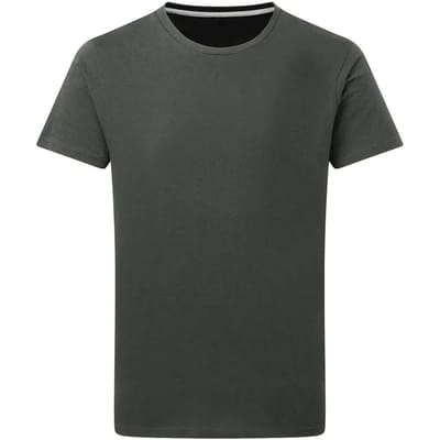 T-shirt met ronde hals 'Signature Tee' Men SG Essentials Charcoal Grijs - 3XL