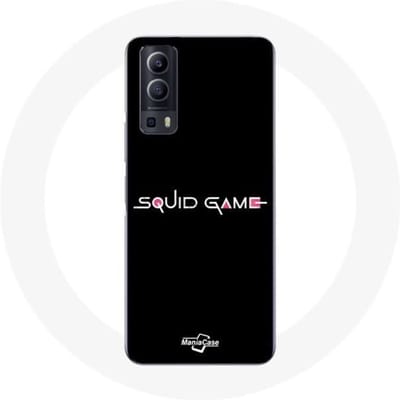 Coque - Vivo - Y72 - Souple - Noir - Squid Game logo noir