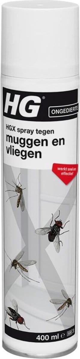 HG X Spray Tegen Muggen & Vliegen - 6 x 400 ml - Voordeelverpakking