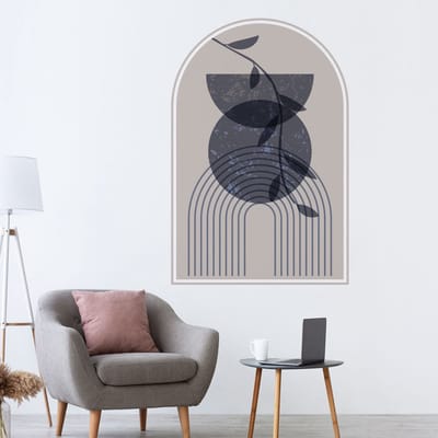 Vooraf gelijmd vliesbehang met gigantische muurschilderingen - CHIC ROMANTIC ARCH MURAL - 135x90cm