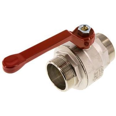 G 2 inch Buitendraad 2-Weg Messing Kogelkraan - BL2BN-M-MM-200
