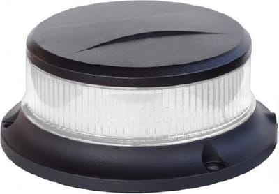 LED Beacon / Dakflitser - 18 LED - R10 / R65 - Oranje (transparante kap)