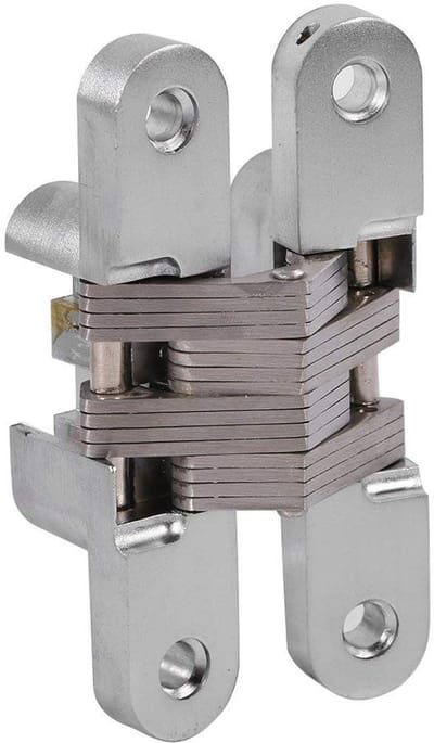 Dailygoods- Verborgen Scharnier - Zinklegering - Vouwdeur - Kruisscharnier - Meubelbeslag - Capaciteit tot 10kg - Deurscharnier