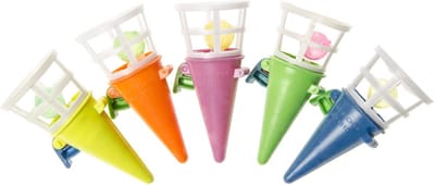 48 stuks MINI vangbeker - 7 cm - vangbekerspel - klik en vangspel - uitdeelcadeautje traktatie kinderverrassingen