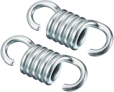 LIVIA HOME- Hangmatveer 2 Stuks - Gegalvaniseerde IJzeren Verlengveer - Zware Lente - Draagvermogen 350 kg - Voor Hangstoelen/Veranda-Schommels - Duurzaam en Sterk - Schommelveer