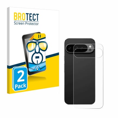 BROTECT - Screenprotector voor Google Pixel 9 Pro XL (Achterkant) - Folie Beschermfolie transparant 2 Stuks
