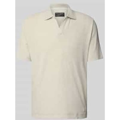 Regular fit poloshirt van badstof van katoen