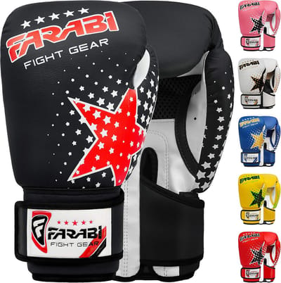 Kinder bokshandschoenen 6 oz voor jongens en meisjes - Kickbokshandschoenen voor MMA en Muay Thai