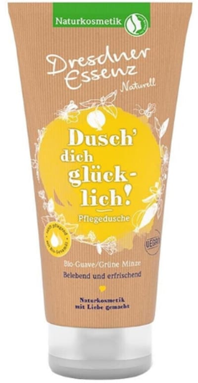 Dresdner Essenz Douchegel - Biologische Guave & Munt | 1x 200ml - Douche je Gelukkig | Naturkosmetik - Belevend en Verfrissend