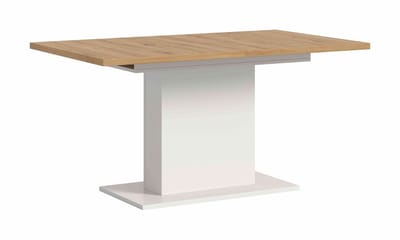 Motion eettafel kolom uitschuifbaar Artisan NB wit NB - 90x150x76cm