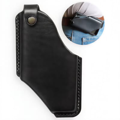 PU Leren Telefoontas Maat S met Riemlussen – Mobiele Telefoon Heuptas, Riemhouder voor Wandelen, Klimmen, Trekking, Outdoor Training, Fitness, Sport en Dagelijks Gebruik- ZWART