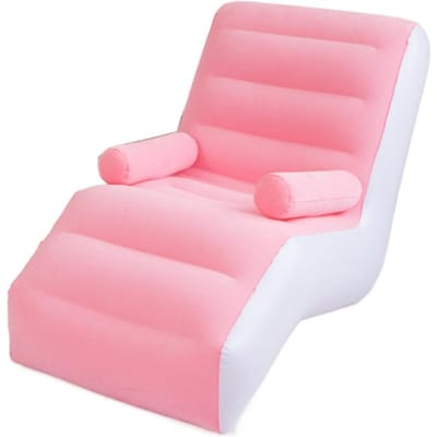 Opvouwbare en Draagbare Opblaasbare Bank - Perfect Voor Binnen- en Buitengebruik Tuinmeubilair Terrasbed Lucht Patio Set Fauteuil Decor 140x85x80cm