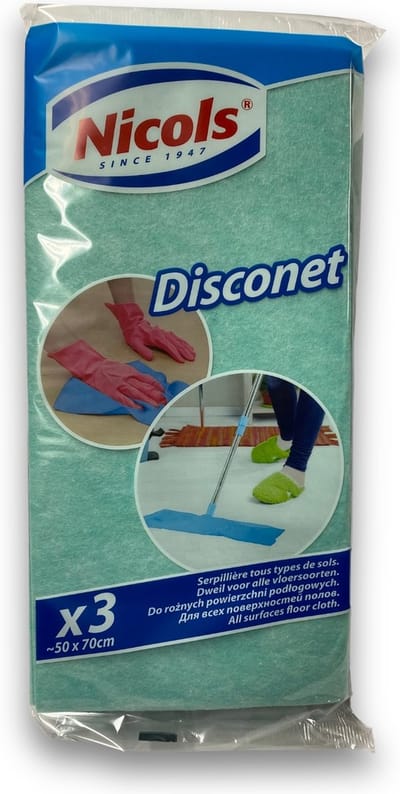 Nicols vloerdoek 'disconet' x3 super absorberend