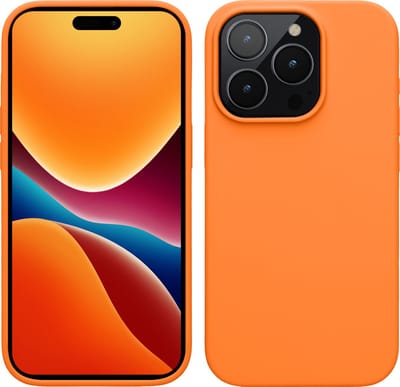 kwmobile Case voor iPhone 15 Pro Max - Slank TPU-Hoesje met Zachte Afwerking - In fruitig oranje