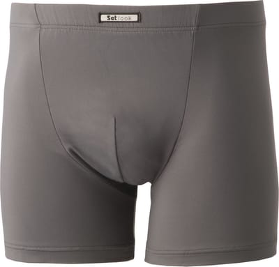 -Look microfiber boxershort heren 1878 - Polyamide heren onderbroek - ondergoed - Grijs / XL