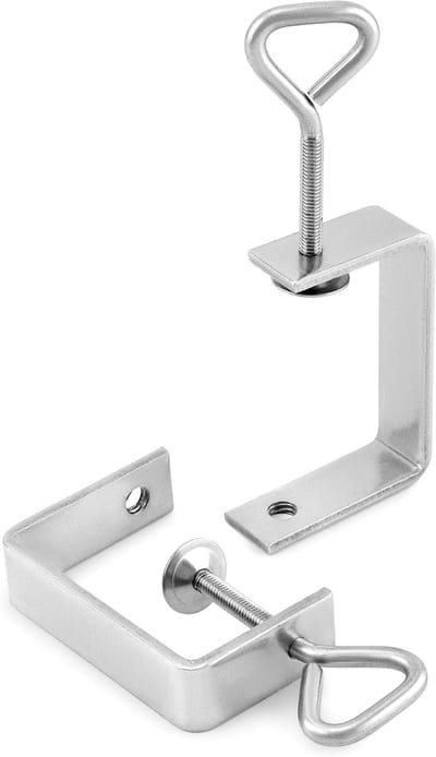 2 Stuks RVS Hefringen C Klemmen voor Zware Klussen, Houtbewerking en Lassen - Verstelbaar 33-68mm