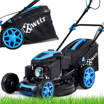 HEXWELT Grasmaaier - Benzine met aandrijving - 53 cm - 60 L - Elektrische start - HEXWELT HW-KS-224