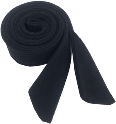 Dubbelzijdige Cloak Belt voor Decoratieve Mode – Brede Kledingriem met Strik in Zwart voor Dames en Heren