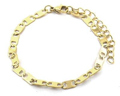 Armband Dames - RVS - Verstelbaar 17-22 cm - Goudkleurig