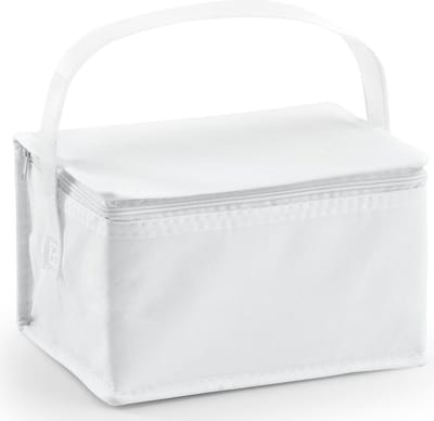 Kleine koeltas voor lunch - wit - 20 x 14 x 13 cm - 3.5 liter - Koeltassen