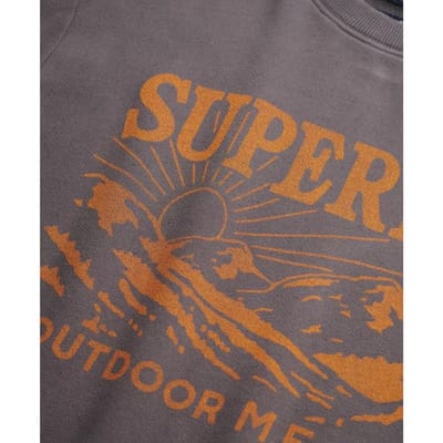 Superdry Retro Outdoor Relaxed Fit Sweatshirt Grijs 3XL Man