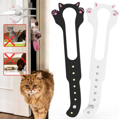 Katten Deurstopper - Huisdier Deurclip - Honden Buiten Houden - 8 Verstelbare Maten - 3.8 tot 20.3 cm