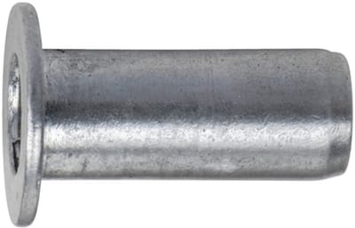 Wurth - Blindklinkmoer meerbereiks platkop aluminium - Blindklinkmoer meerbereiks platkop - x 100 st