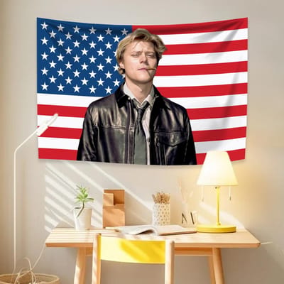 Jj Outerbanks Wandkleed Maybank Amerikaanse Vlag Esthetiek Woondecoratie Wandhanger Slaapkamer Studentenkamer Achtergrond Banner Kamer Decor 40x60 cm