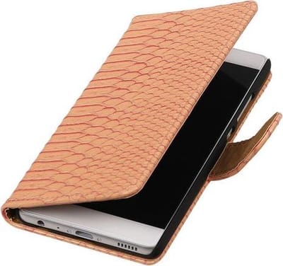 BestCases.nl Roze Slang booktype wallet cover hoesje voor Samsung Galaxy A3 2017 A320F