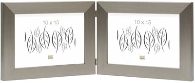 Deknudt Frames fotolijst S41VD1 H2H - zilver - tweeluik -  2x 10x15 cm