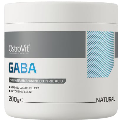 OstroVit - GABA - 200 g - 100% natural Bevat alleen pure gamma-aminoboterzuur - GABA supplement - 0.2 Kilo